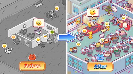 Office Cat: Idle Tycoon Game Ảnh chụp màn hình 0