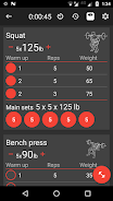 5x5 Workout Logger ဖန်သားပြင်ဓာတ်ပုံ 1