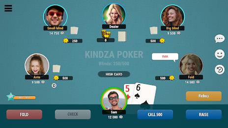 Kindza Poker - Texas Holdem Captura de pantalla 0