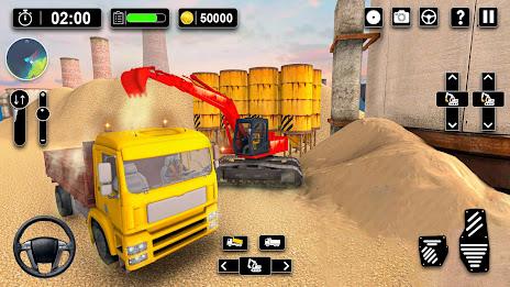 Heavy Sand Excavator 3D Sim स्क्रीनशॉट 2