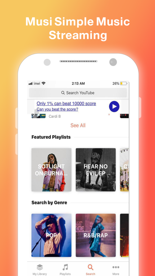 Schermata Musi : Simple Music Streaming Advice 2019 2