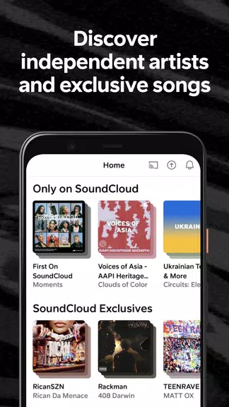 SoundCloud—音樂與音訊 螢幕截圖 0