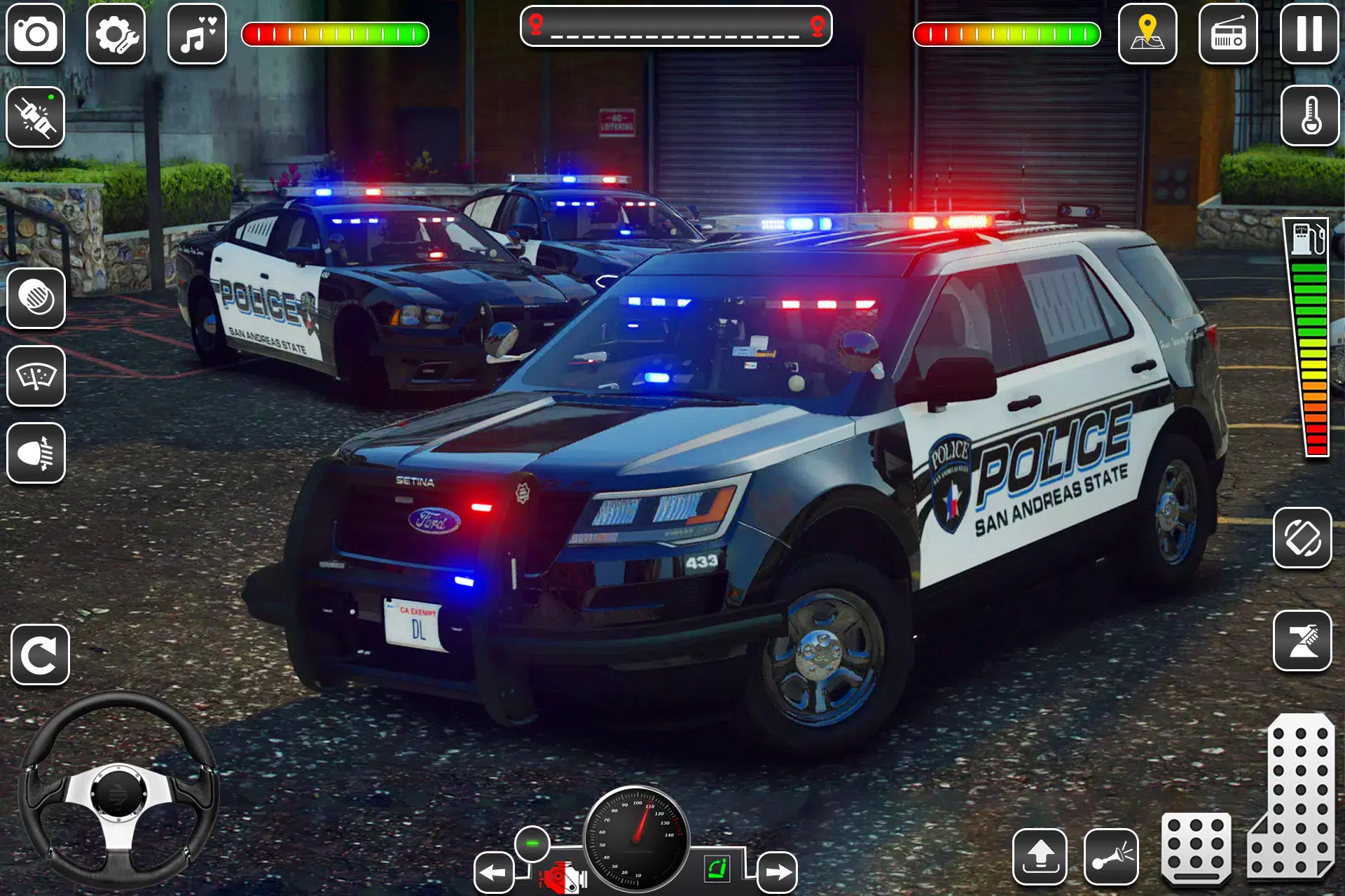 US Police Car Chase Game 3D Tangkapan skrin 0