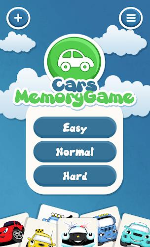 Cars memory game for kids 螢幕截圖 0