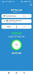Rafi Fast UDP VPN Captura de tela 0