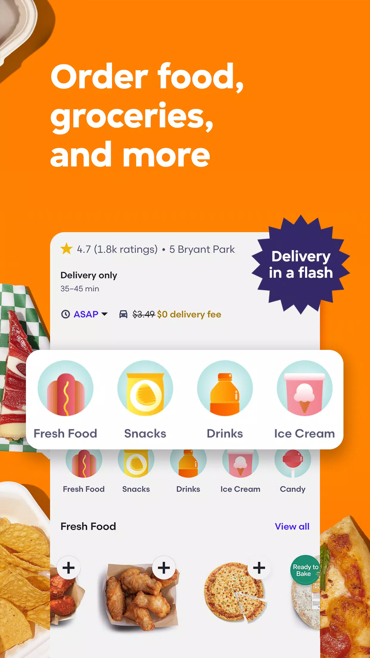 Grubhub: Food Delivery Screenshot 1