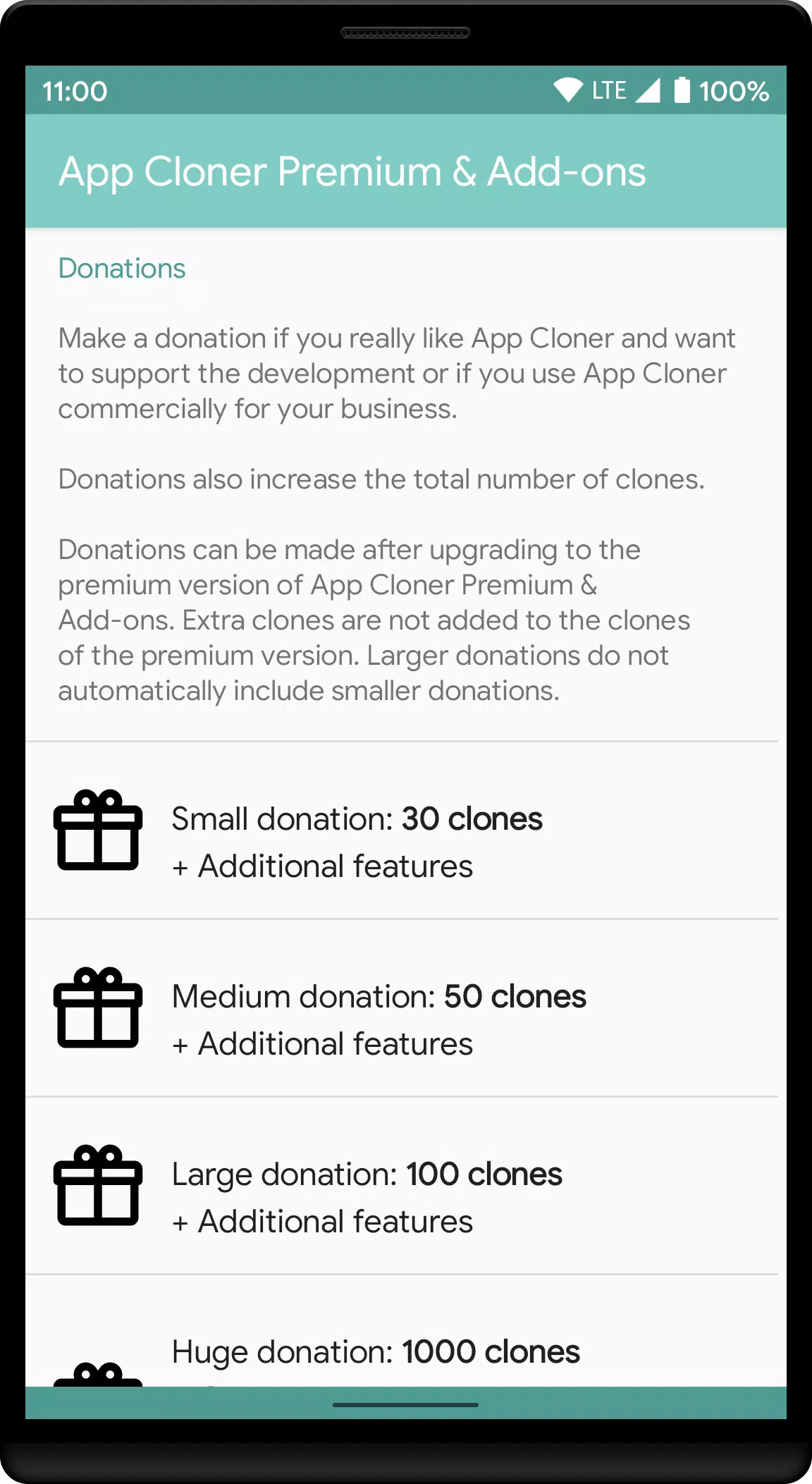 App Cloner Premium & Add-ons ဖန်သားပြင်ဓာတ်ပုံ 1