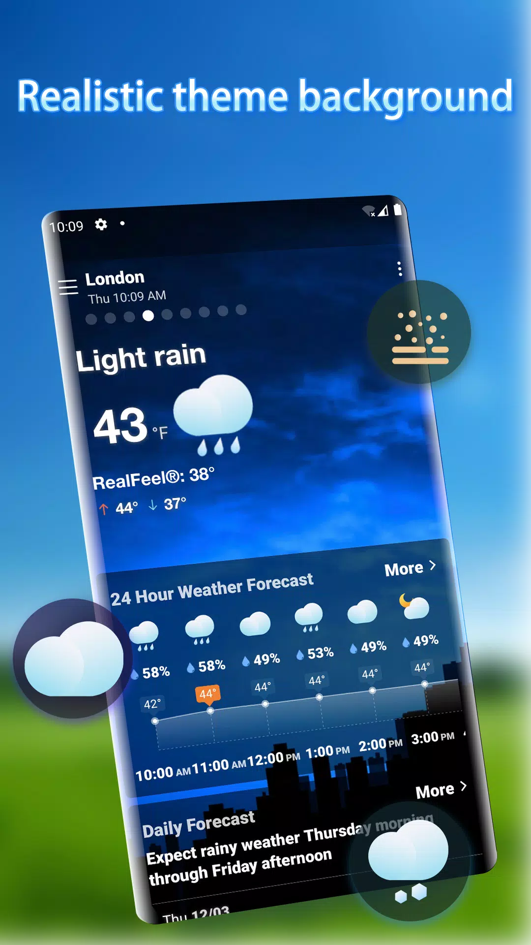 Local Weather Alerts - Widget স্ক্রিনশট 1