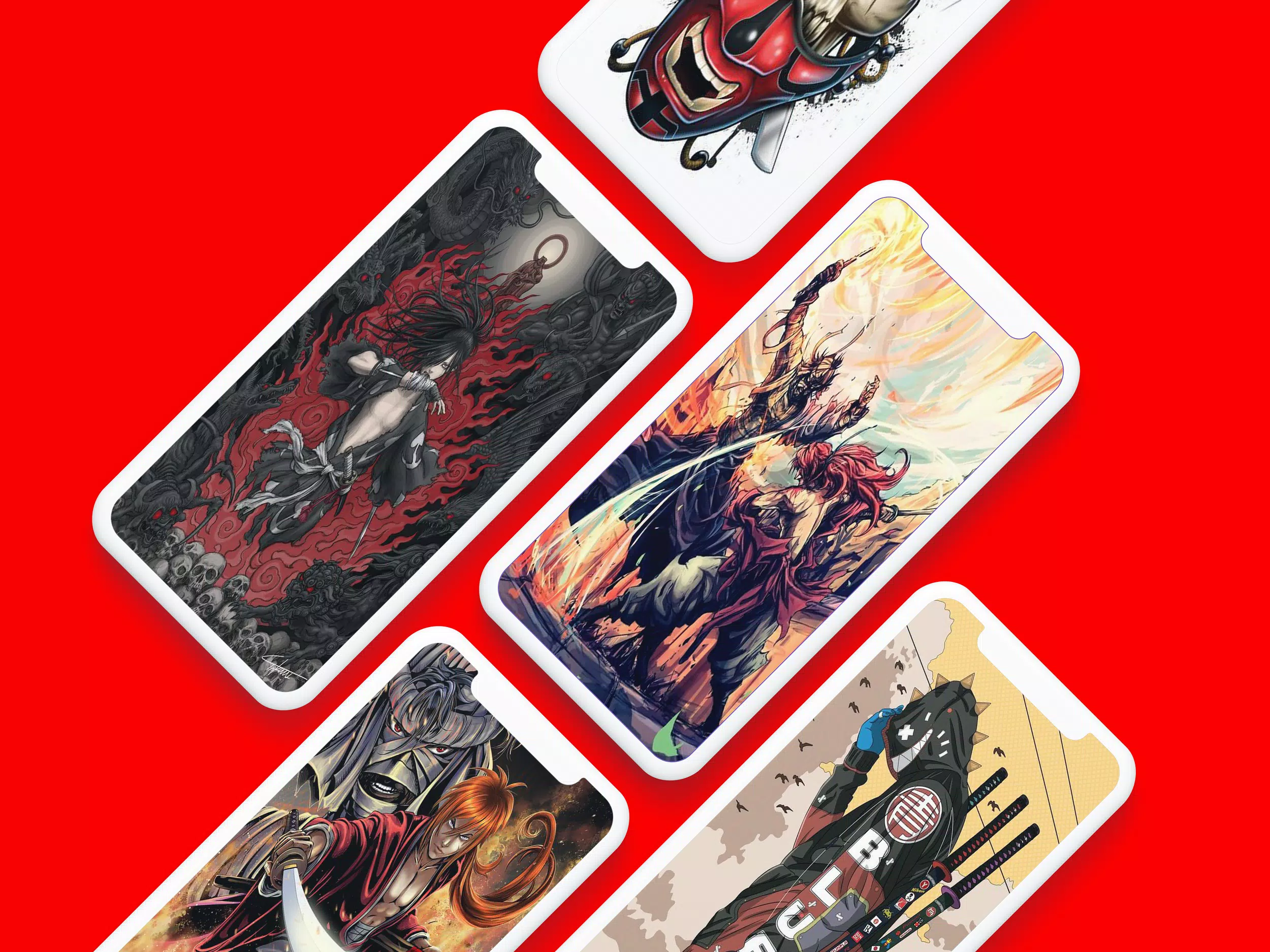 Samurai Art Wallpaper Скриншот 1