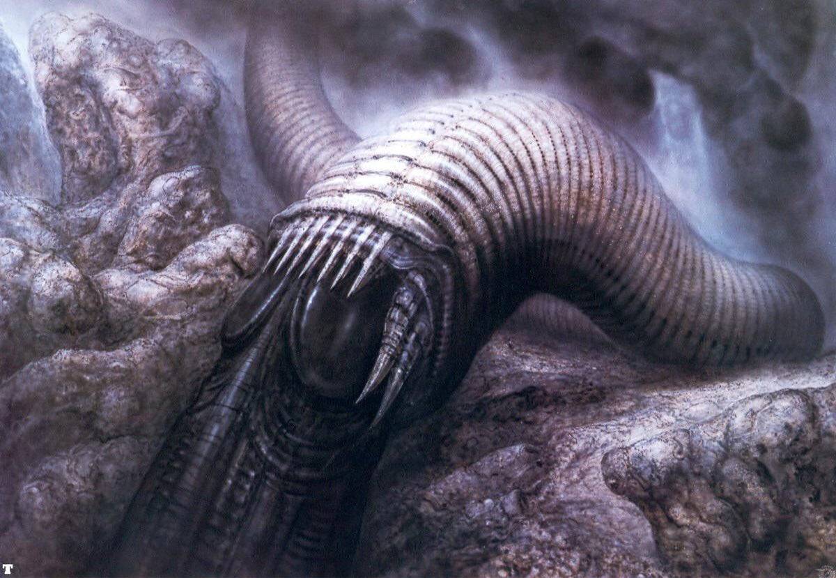 H.R. Giger's sandworm design.