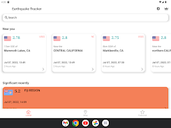 Schermata Earthquake App - Tracker, Map 0