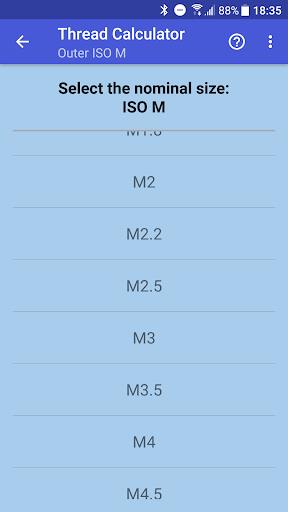 Thread calculator স্ক্রিনশট 1
