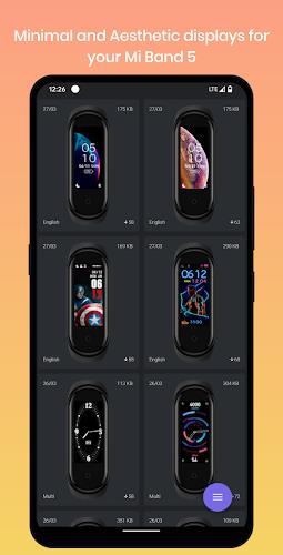 Mi Band 5 Watch Faces Tangkapan skrin 1