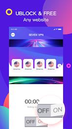 Seven VPN Ảnh chụp màn hình 0