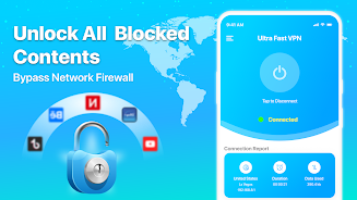 Fast VPN Ultra Fast Proxy VPN স্ক্রিনশট 1