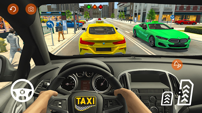 Grand Taxi simulator 3D game ဖန်သားပြင်ဓာတ်ပုံ 3