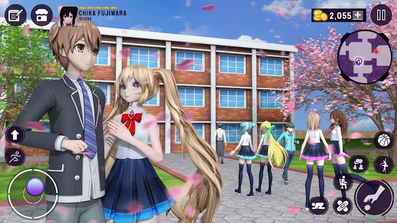 Sakura High School Girls Games Tangkapan skrin 2