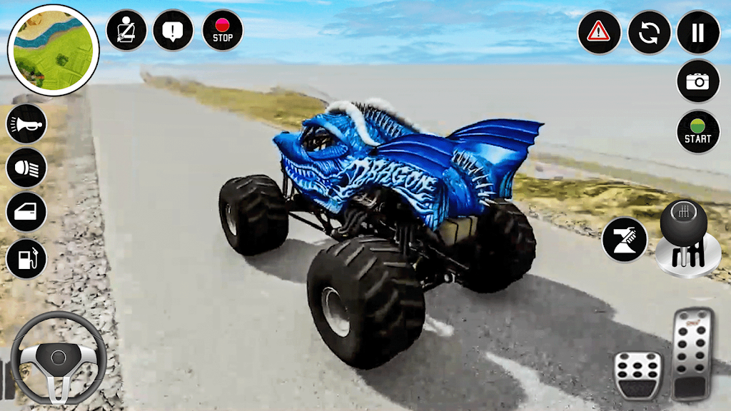 Real Monster Truck Game 3D Capture d'écran 1