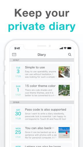 Simple Diary - journal w/ lock Zrzut ekranu 0