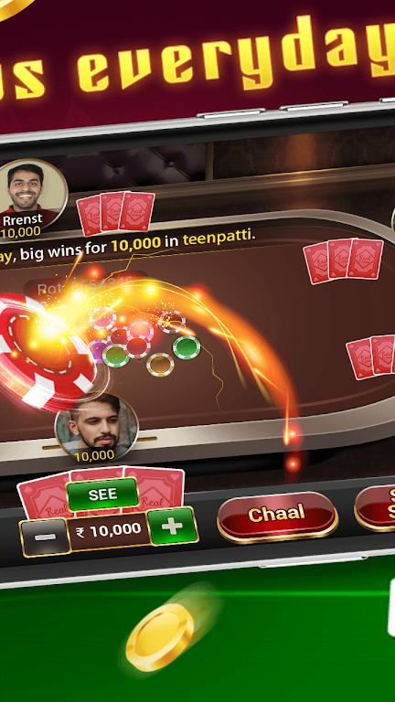 Teen Patti Gold - traditional online poker game Screenshot 1