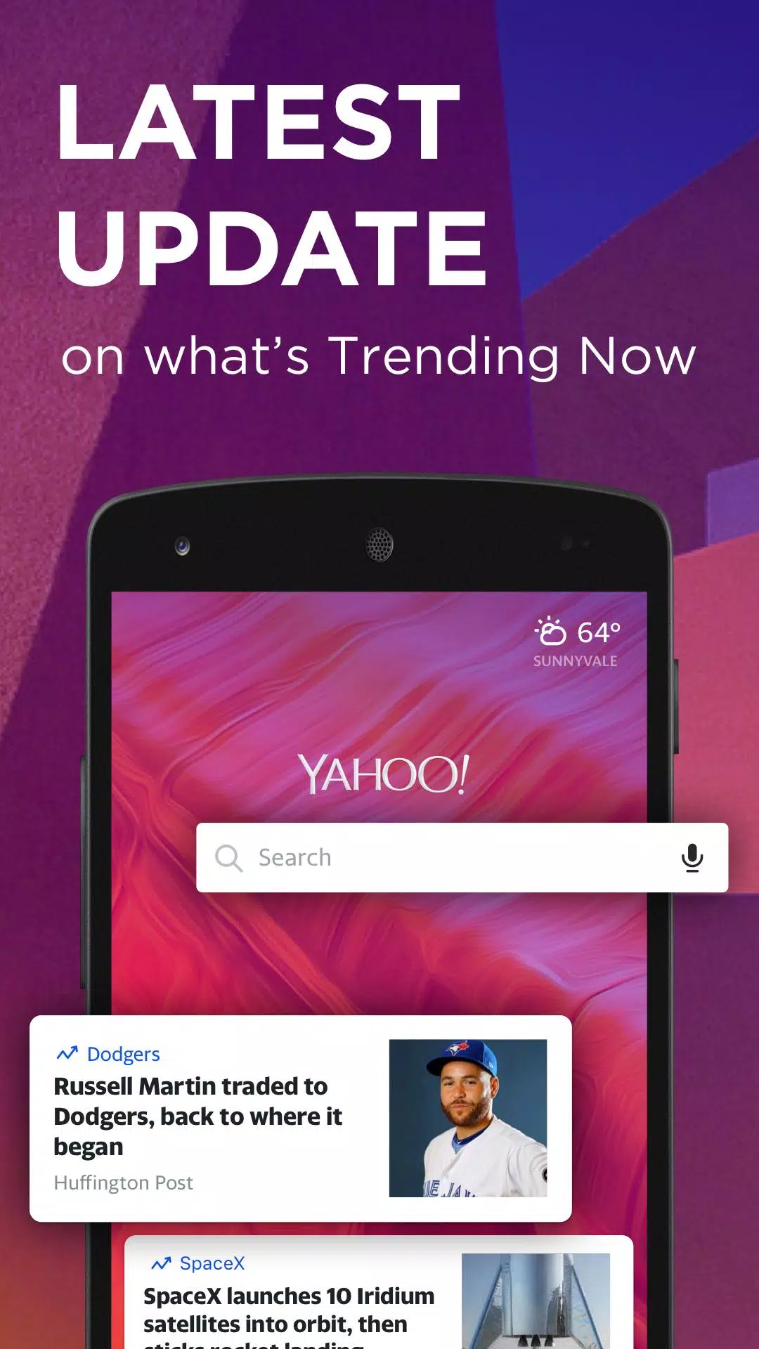 Yahoo Search ဖန်သားပြင်ဓာတ်ပုံ 2