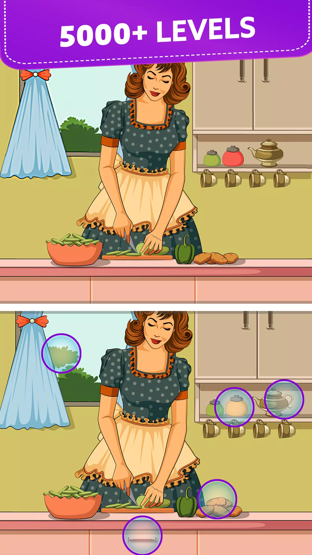 Spot 5 Differences: Find them! Screenshot 3