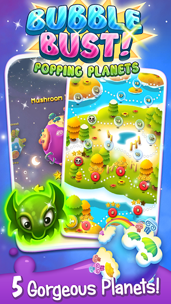 Bubble Bust! - Popping Planets স্ক্রিনশট 2