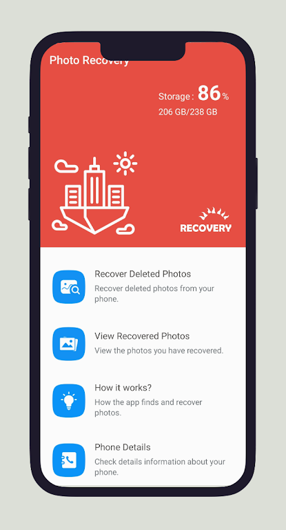 Deleted Photo Recovery - Image স্ক্রিনশট 1