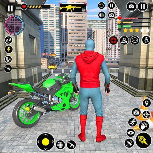 Superhero Bike Mega Ramp Games ภาพหน้าจอ 0