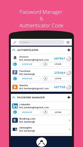 SAASPASS Authenticator 2FA App 螢幕截圖 0