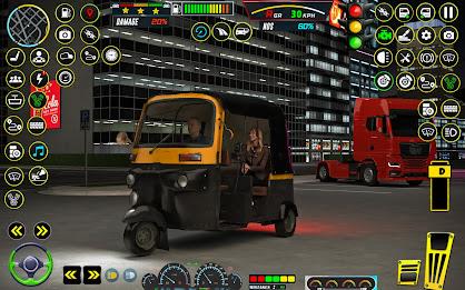 Rickshaw Game Rickshaw Driving 스크린샷 0