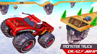 Monster Car Stunts Game 2023 스크린샷 3