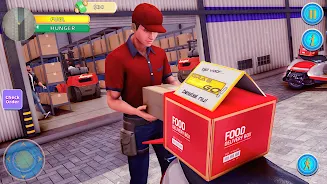 Food Delivery Boy Bike Game 3D Captura de tela 3