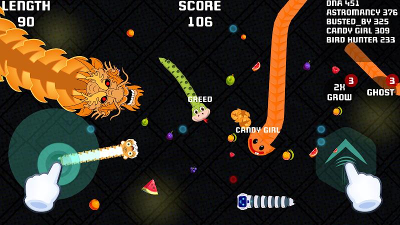 Worms io Gusanos Snake Game 螢幕截圖 2