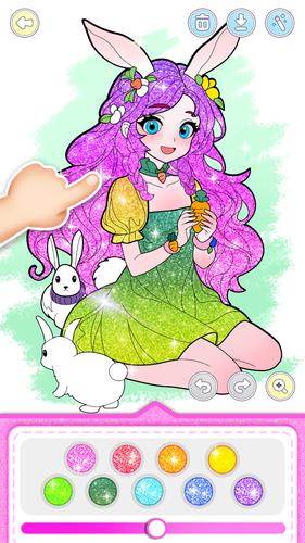 Princess Game Fantasy Coloring स्क्रीनशॉट 2
