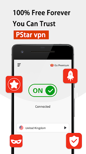 PStar VPN - Unlimited Fast Proxy स्क्रीनशॉट 0