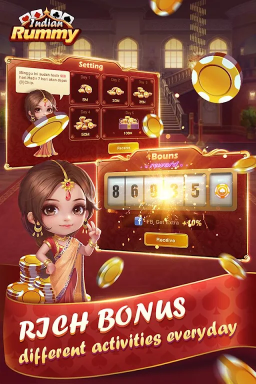Indian Rummy-free card game online ภาพหน้าจอ 3