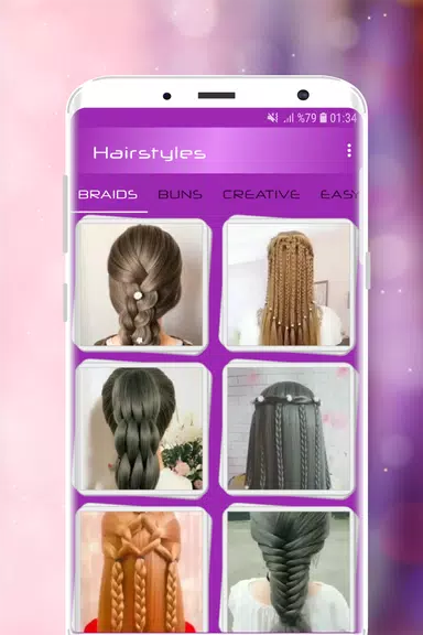 Hairstyles Step by Step Videos Tangkapan skrin 0
