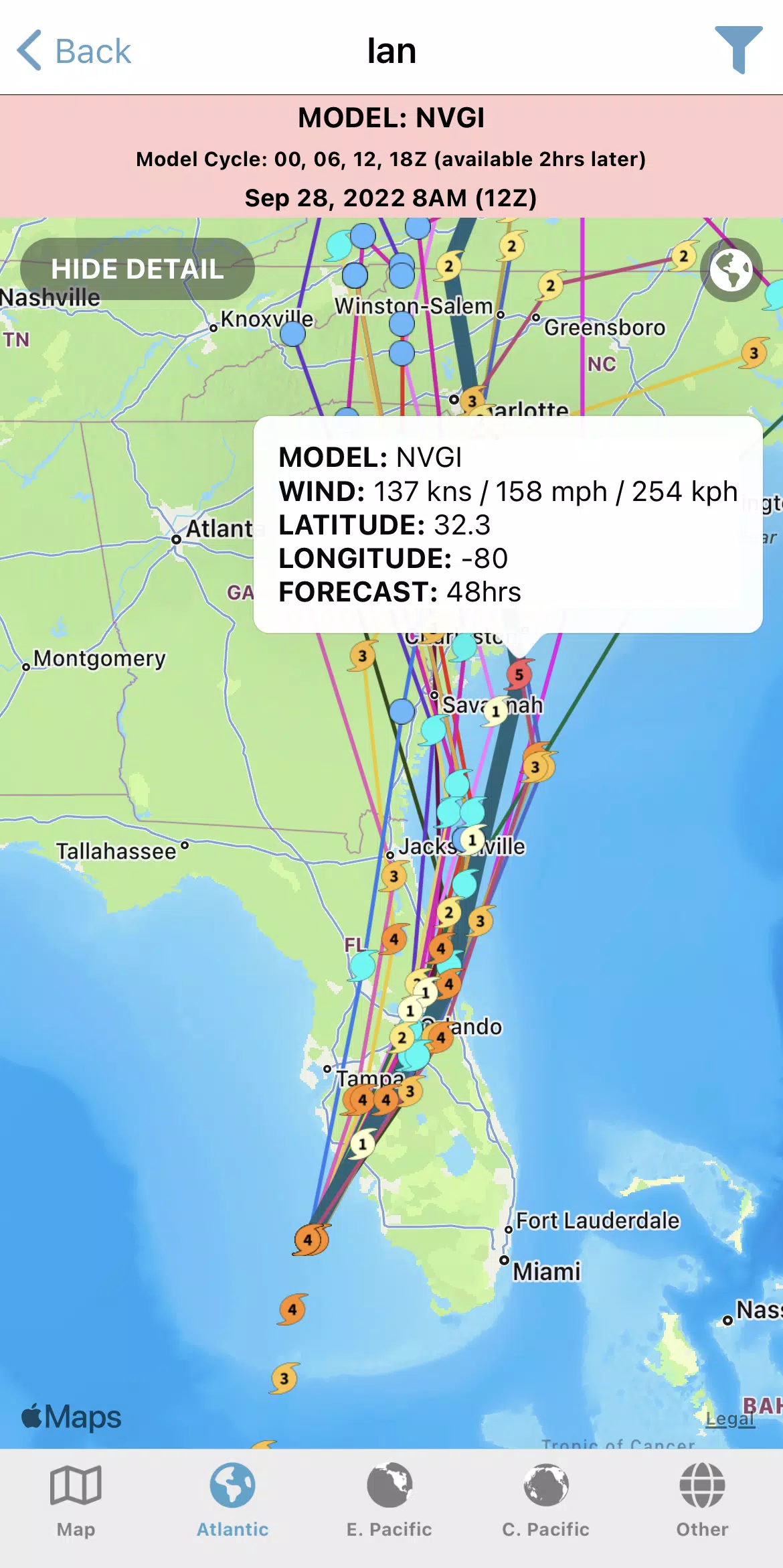 Tropical Hurricane Tracker Zrzut ekranu 3