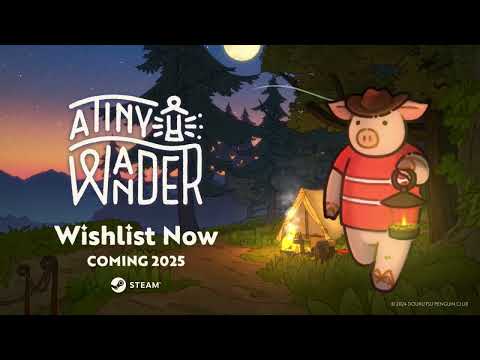 A Tiny Wander game screenshot featuring anthropomorphic pig character