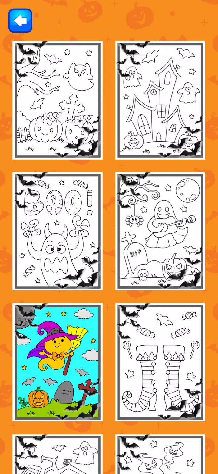 Halloween Coloring Game Ekran Görüntüsü 3