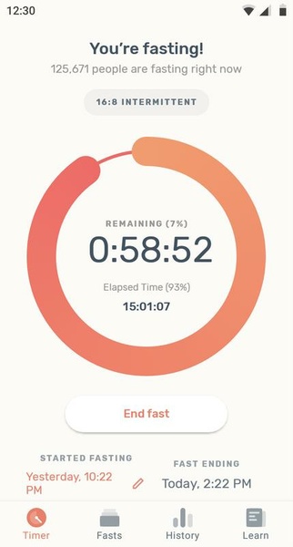 Zero - Intermittent Fasting Captura de pantalla 1