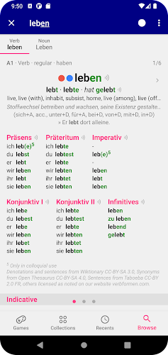 German Dictionary ภาพหน้าจอ 0