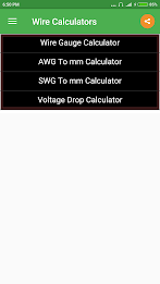 Wire Calculator Ảnh chụp màn hình 0