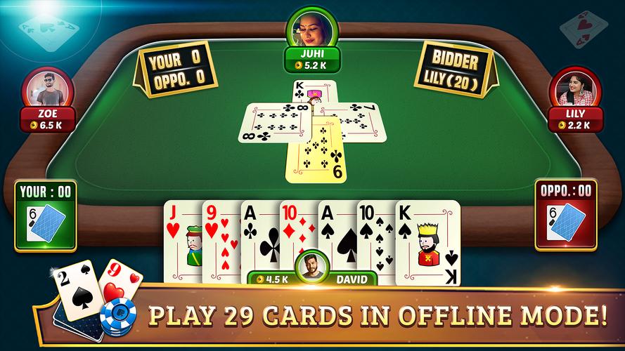 29 Card Game Plus ဖန်သားပြင်ဓာတ်ပုံ 0