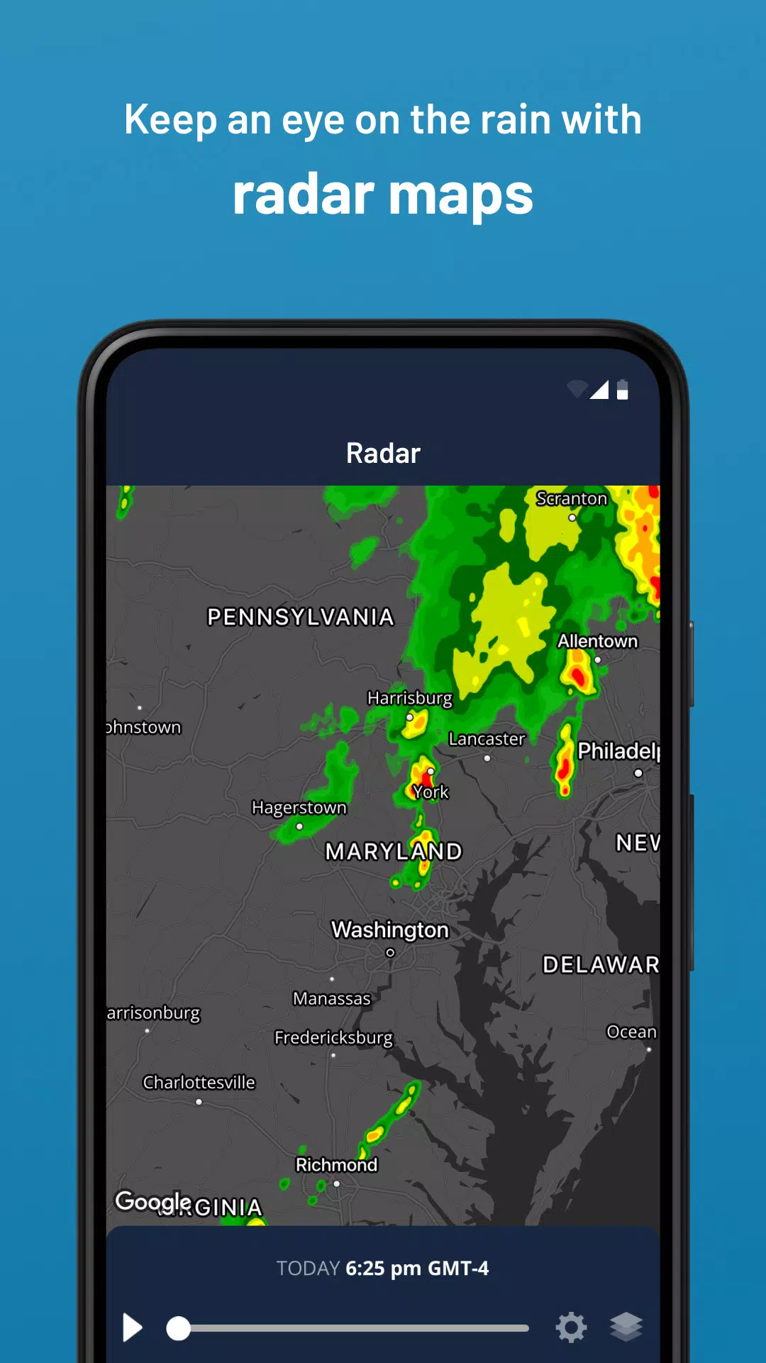 Weatherzone Tangkapan skrin 2