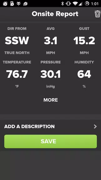 Wind & Weather Meter Captura de pantalla 1