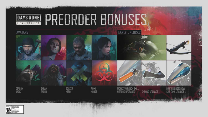 Days Gone Preorder Bonus