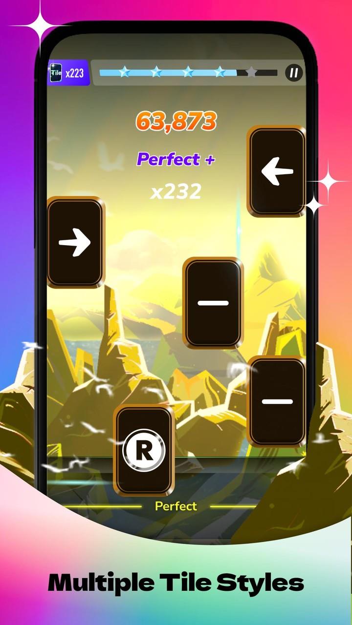 Rhythm Rush-Magic Piano Tiles Captura de tela 0