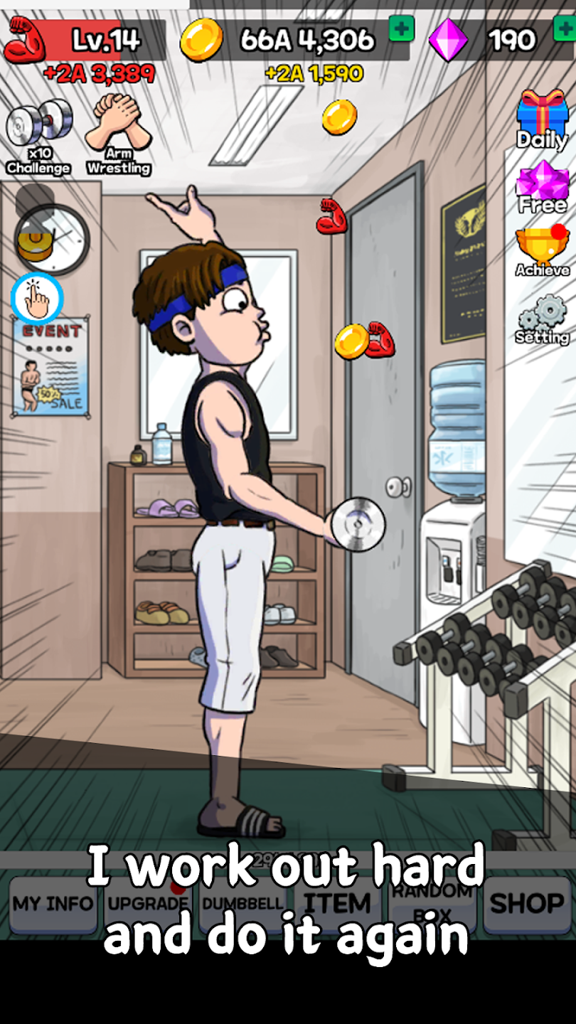 Arm Wrestling Clicker APK 螢幕截圖 2